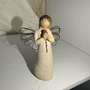 Willow TreeDemdaco “loving angel” Sculpture with rose 2002
